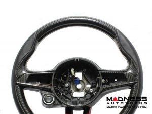Alfa Romeo Stelvio Steering Wheel Trim - Carbon Fiber - Upper Trim Piece - Italian Theme - QV Model